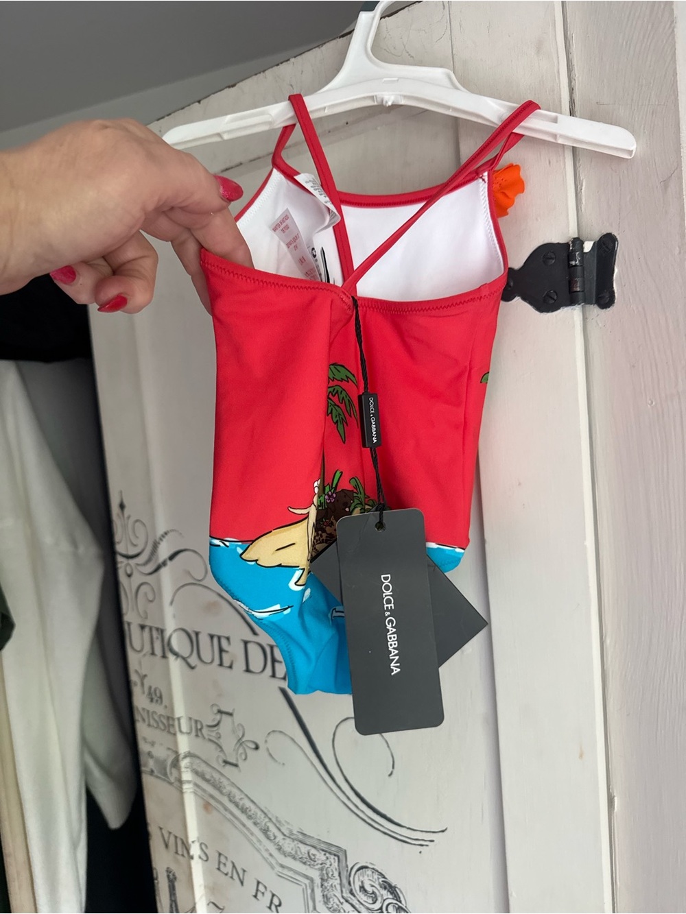 NWT Guaranteed Authentic Dolce & Gabbana “Hawaii” themed One-Piece Swimsuit - Picture 11 of 16